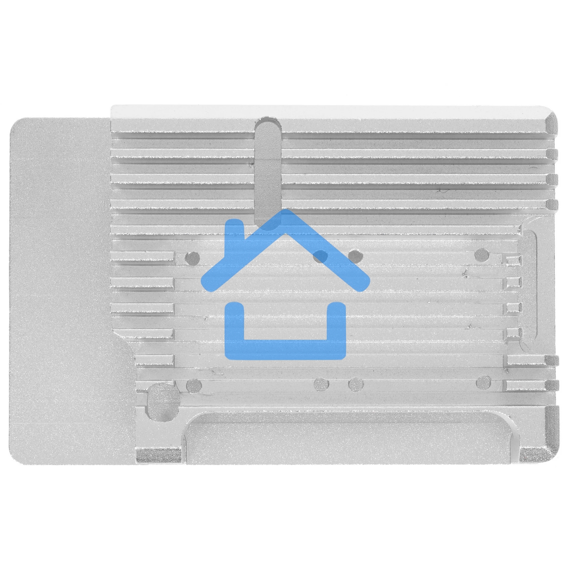 Корпус Qumo Aluminum case with double black fans, Raspberry Pi 4, silver(RS009)