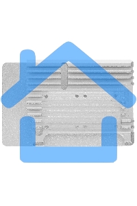 Корпус Qumo Aluminum case with double black fans, Raspberry Pi 4, silver(RS009)