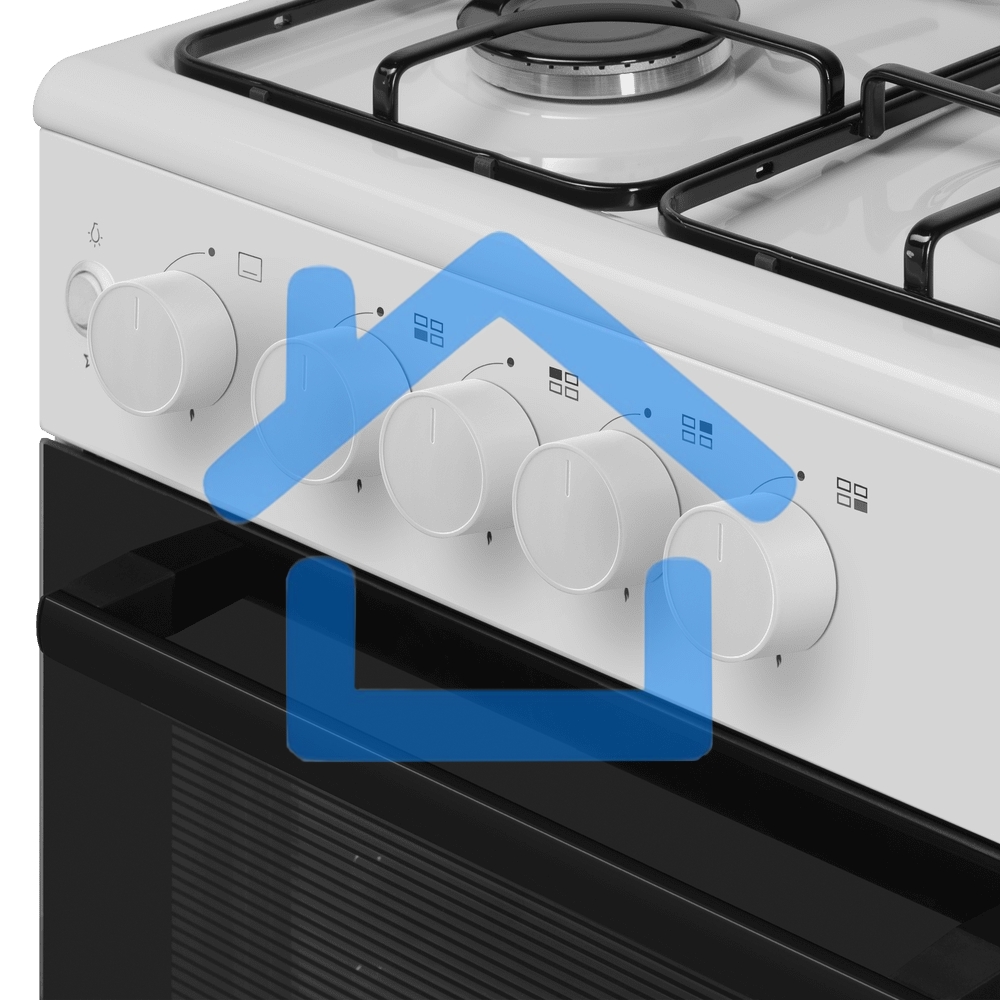 Плита газовая Maunfeld MGC50GEW08 белый, конфорок 4 шт, духовка 59 л, 50 см x 88 см x 65 см
