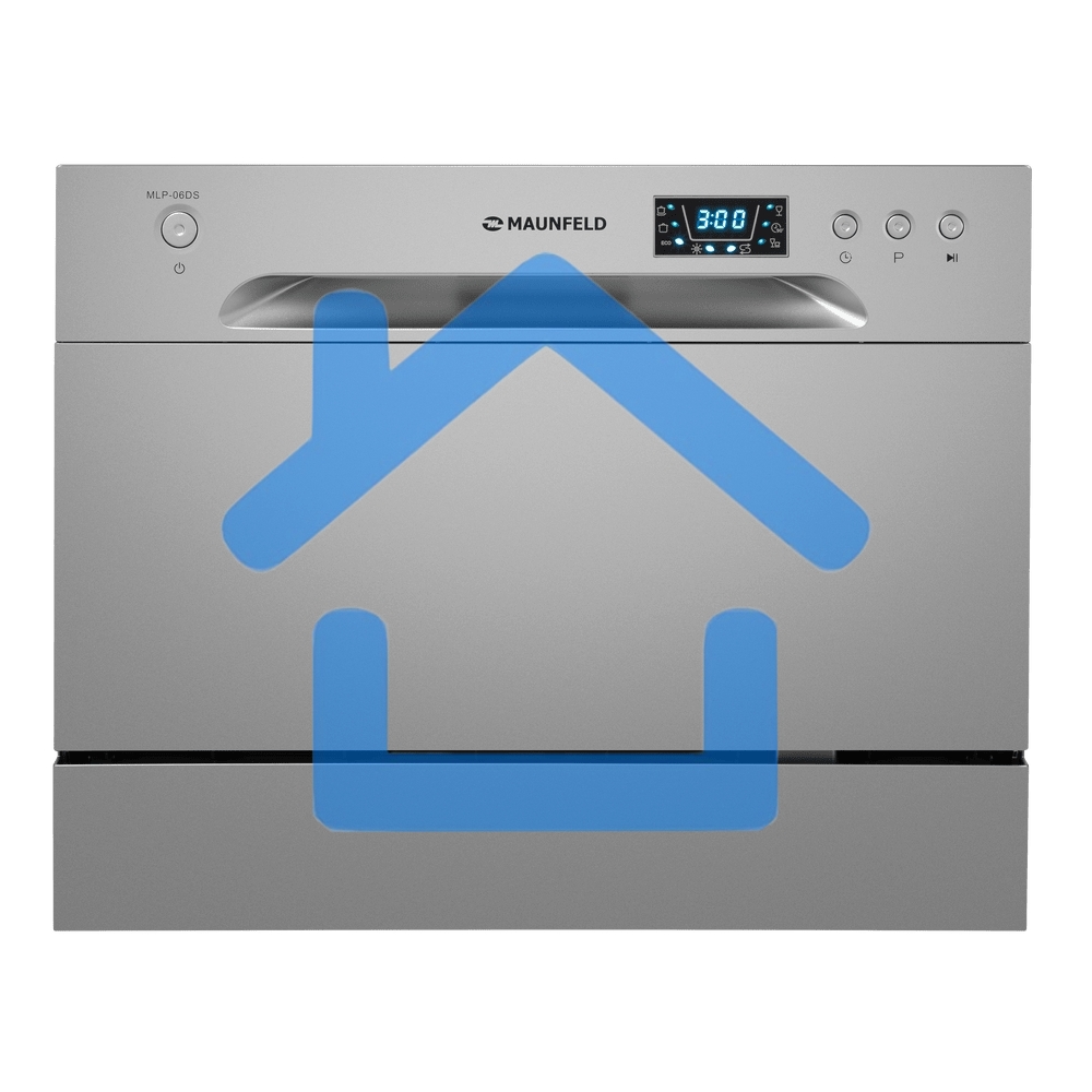 Посудомоечная машина Maunfeld MLP-06DS, серый, 55 см, 6 компл., 49 дБ, класс A+