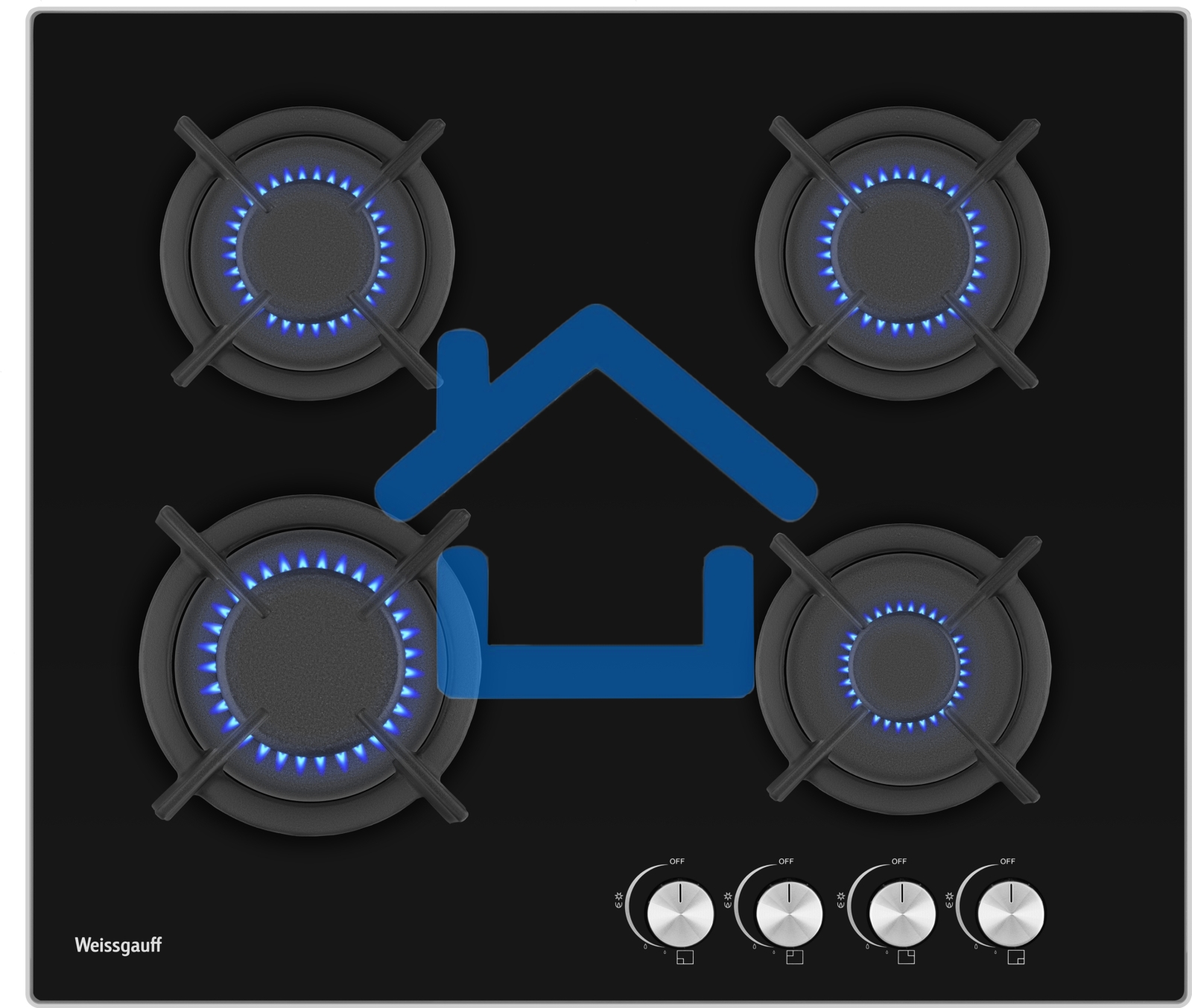 Газовая варочная панель Weissgauff HG 640 BG