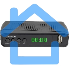 Ресивер DVB-T2 Hyundai H-DVB520 + WiFi-адаптер черный