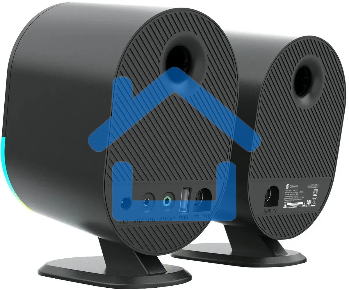 Акустическая система Оклик OK-303A 2.0 черный 20Вт BT