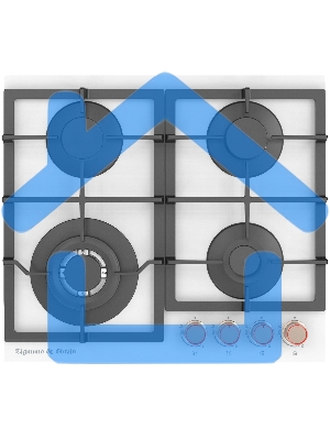 Газовая варочная панель Zigmund & Shtain MN 199.61 W независимая, белый