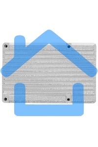 Корпус Qumo Aluminum case with double black fans, Raspberry Pi 4, silver(RS009)