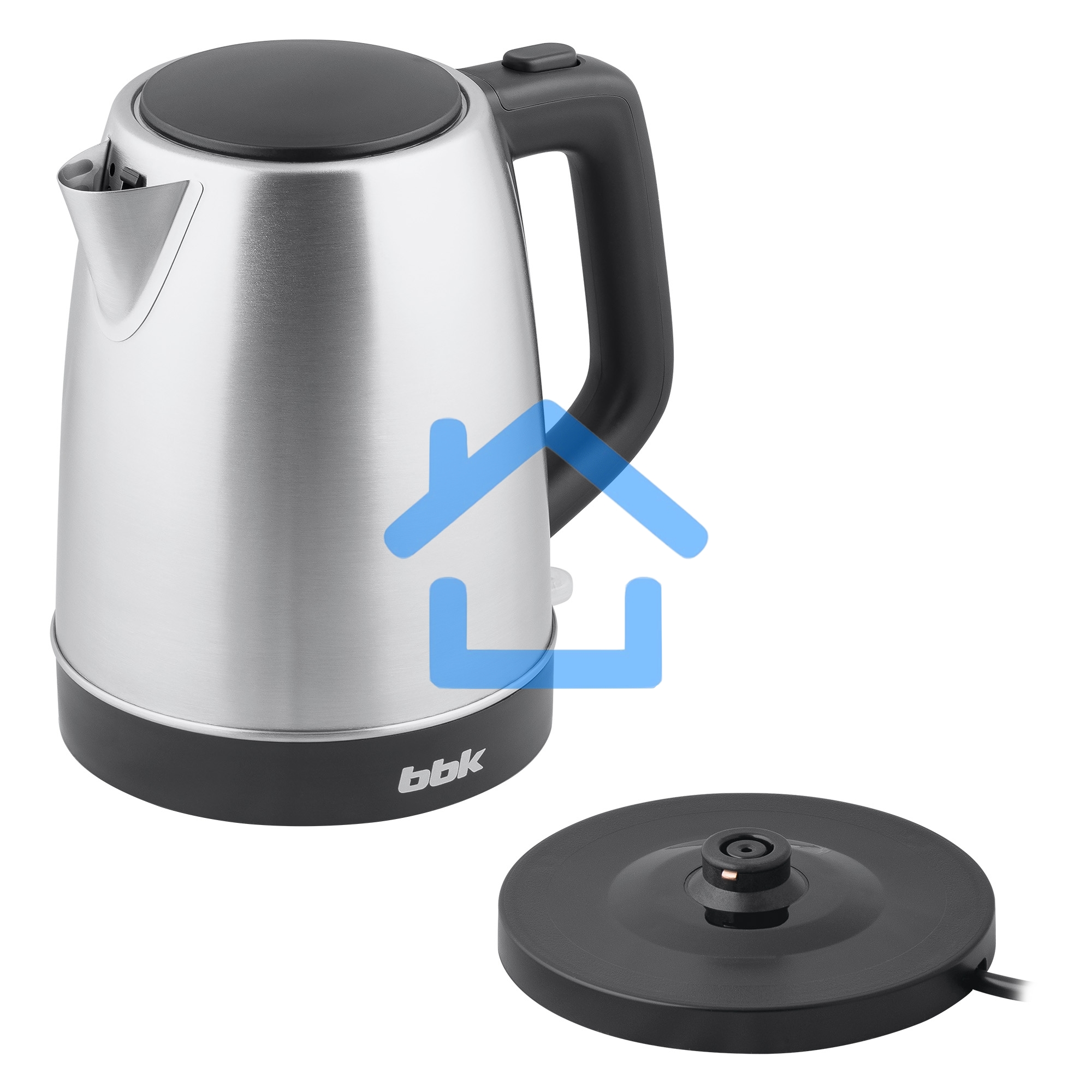 Чайник электрический BBK EK1765S черный/нержавеющая сталь, 1,7 л, 1850-2200 Вт