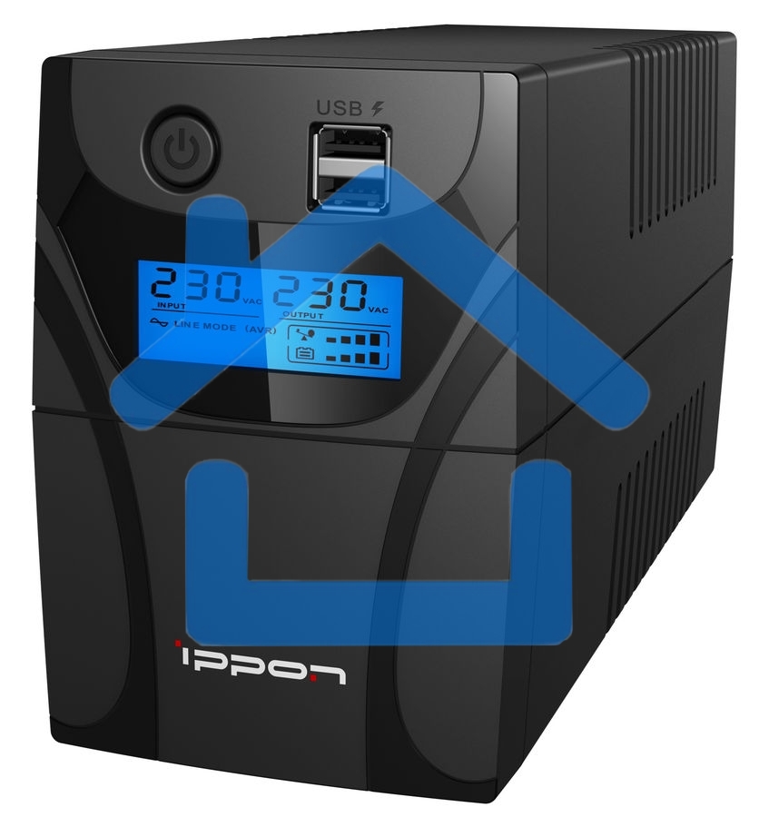 Источник бесперебойного питания Ippon Back Power Pro II 600 360Вт 600ВА черный