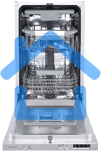 Встраиваемая посудомоечная машина Zigmund & Shtain DW 303.4, серый, 44.8 см, 10 компл., 49 дБ, класс A+++