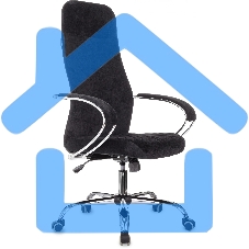 Кресло руководителя Бюрократ CH-610SL черный, ткань