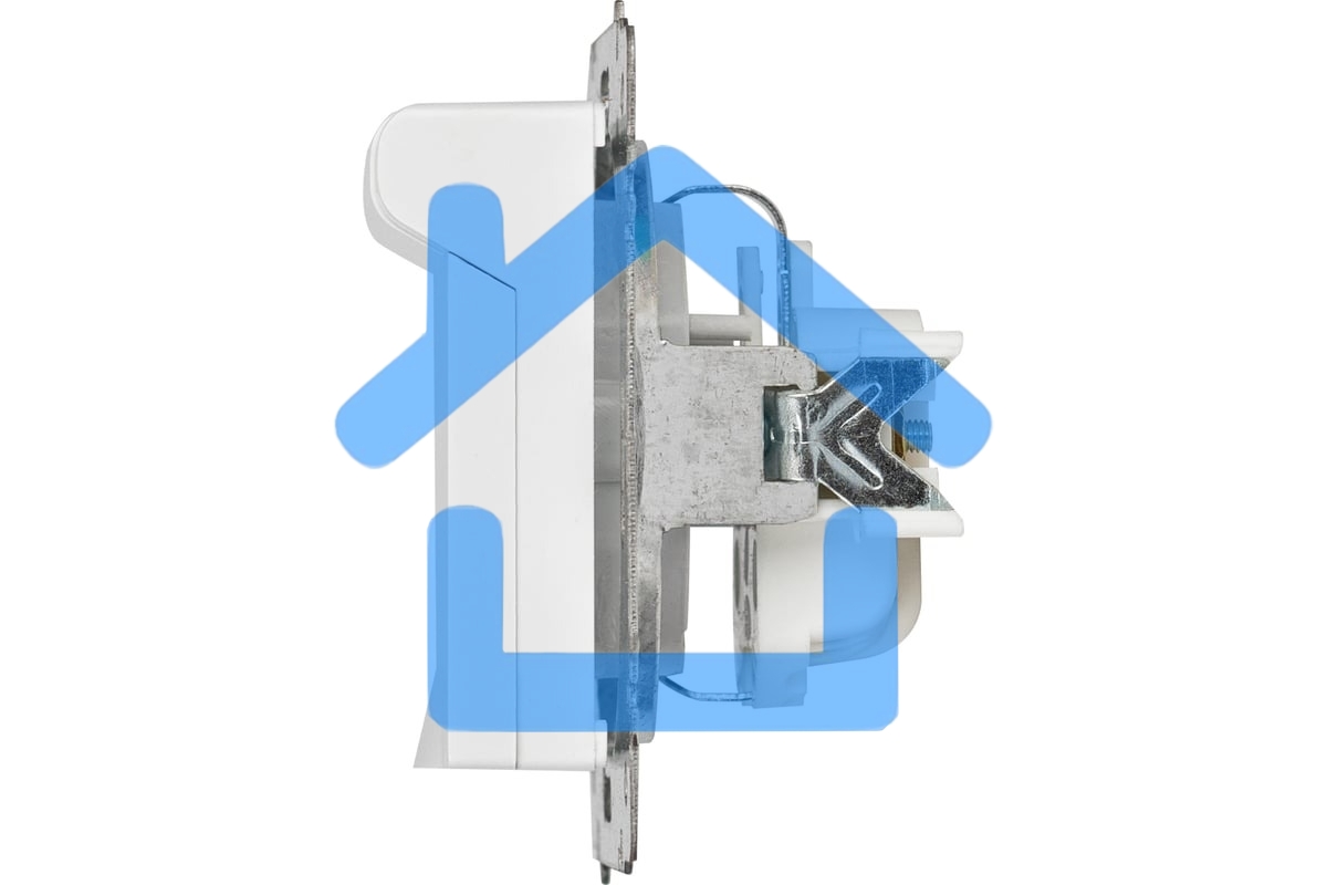 Розетка Intro Accent 6-203-01 2P+E Schuko с крышкой 16А-250В IP20 СУ AL/CU белый Б0063709