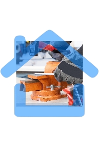 Тиски слесарные SPARTA 100мм поворотные с наковальней 186235