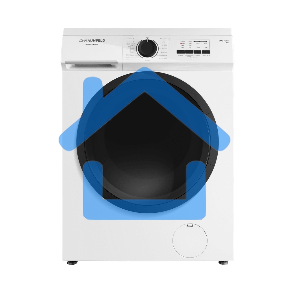 Стиральная машина Maunfeld MFWM127WH052 белый, загрузка фронтальная 7 кг, 1200 об/мин., класс: А+++