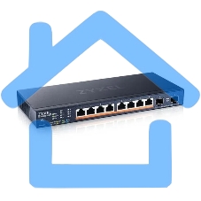 Коммутатор Zyxel XMG1915-10EP-EU0101F (L2+) 8x2.5Gbит/с 2SFP+ 8PoE++ 130W управляемый