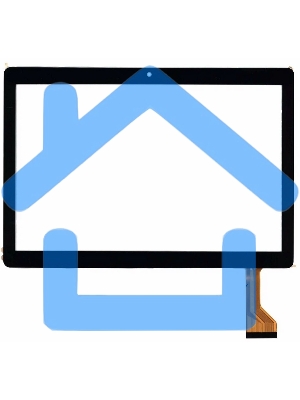 Сенсорное стекло (тачскрин) TurboPad 1015 3G, черное