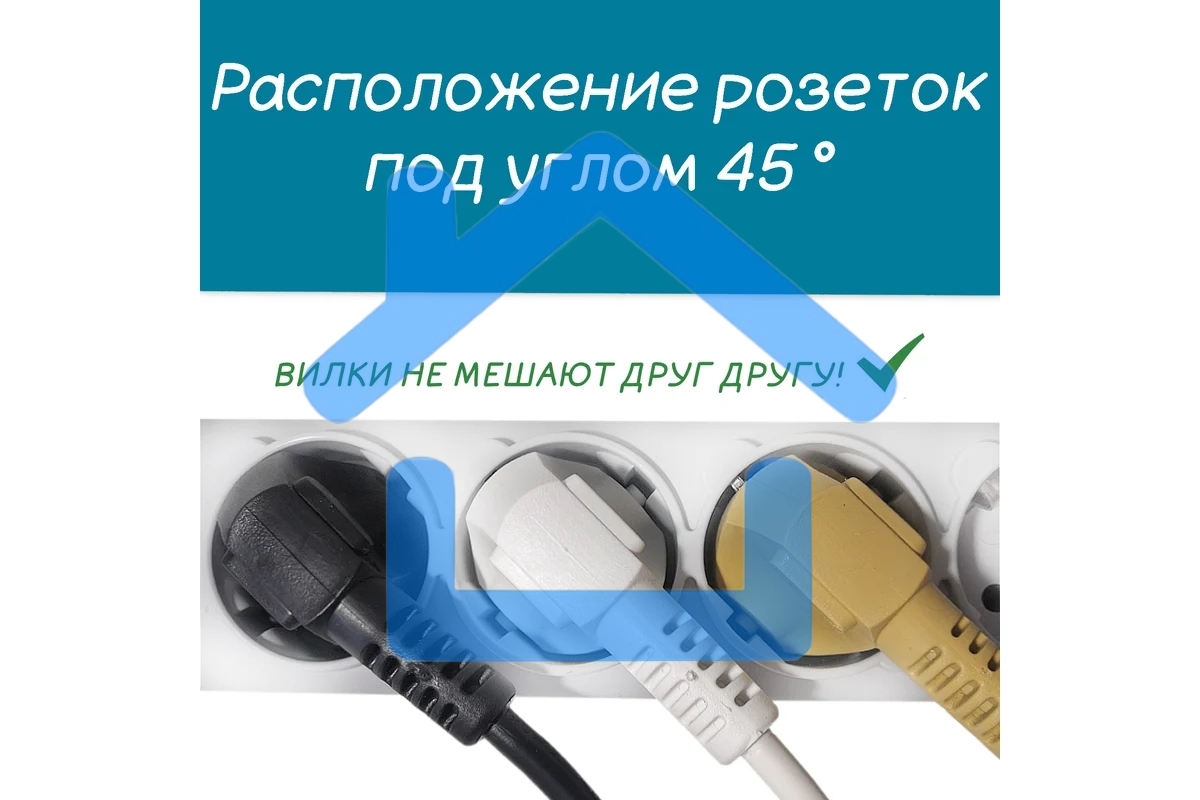 Сетевой фильтр PowerCube, PC PRO, 5м, 6р, бел. 16А, SPL6-16-P-5M