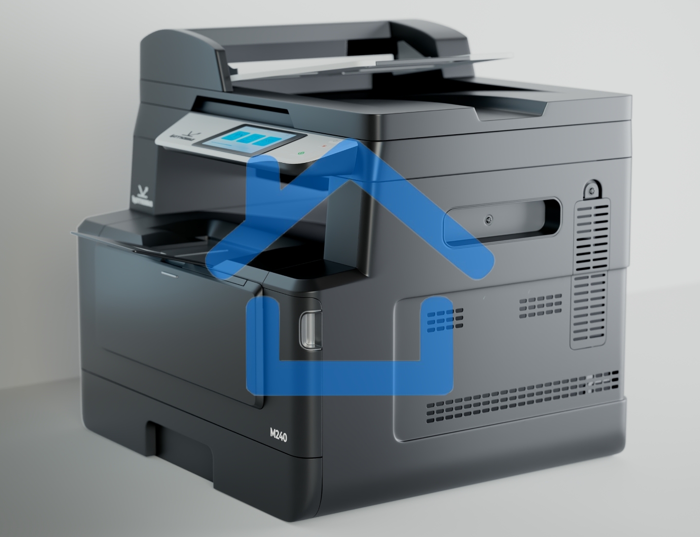 МФУ лазерный Катюша M240, A4, ч/б, 40 стр/мин., скан. до 37 стр/мин., 1200 x 1200 dpi (печать) 600 x 600 dpi (скан.), Ethernet, USB