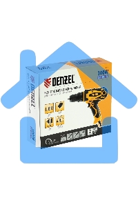 Дрель-шуруповерт Denzel ISD-300-13, Сетевая, 330Вт, Ударная