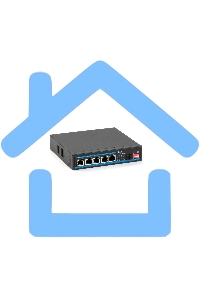 Коммутатор бесперебойный SKAT PoE-5E-1S UPS POE 120Вт порты: 5-Ethernet 1-Uplink