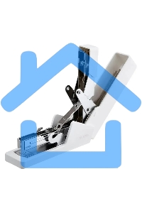 Степлер Deli ENS081белый, Nusign 24/6 26/6 (25 листов) белый, 100 скоб, коробка