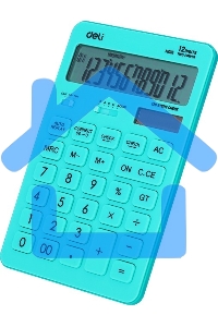 Калькулятор настольный Deli Touch EM01531 голубой 12-разр.