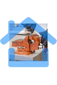 Тиски слесарные SPARTA 100мм поворотные с наковальней 186235