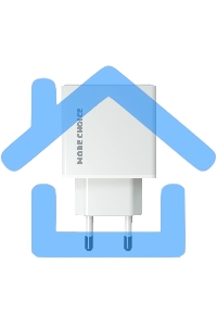 Зарядное устройство MORE CHOICE NC61 СЗУ 1USB+1USB-C 3.0A PD 20W+QC3.0 быстрая зарядка белый