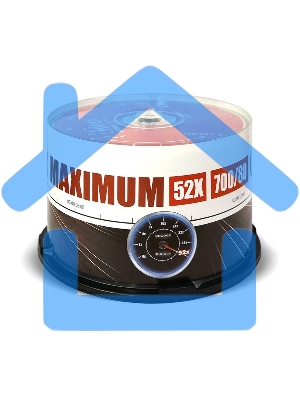 Диск CD-R Mirex 700 Mb, 52х, Maximum, Cake Box (50), (50/300)