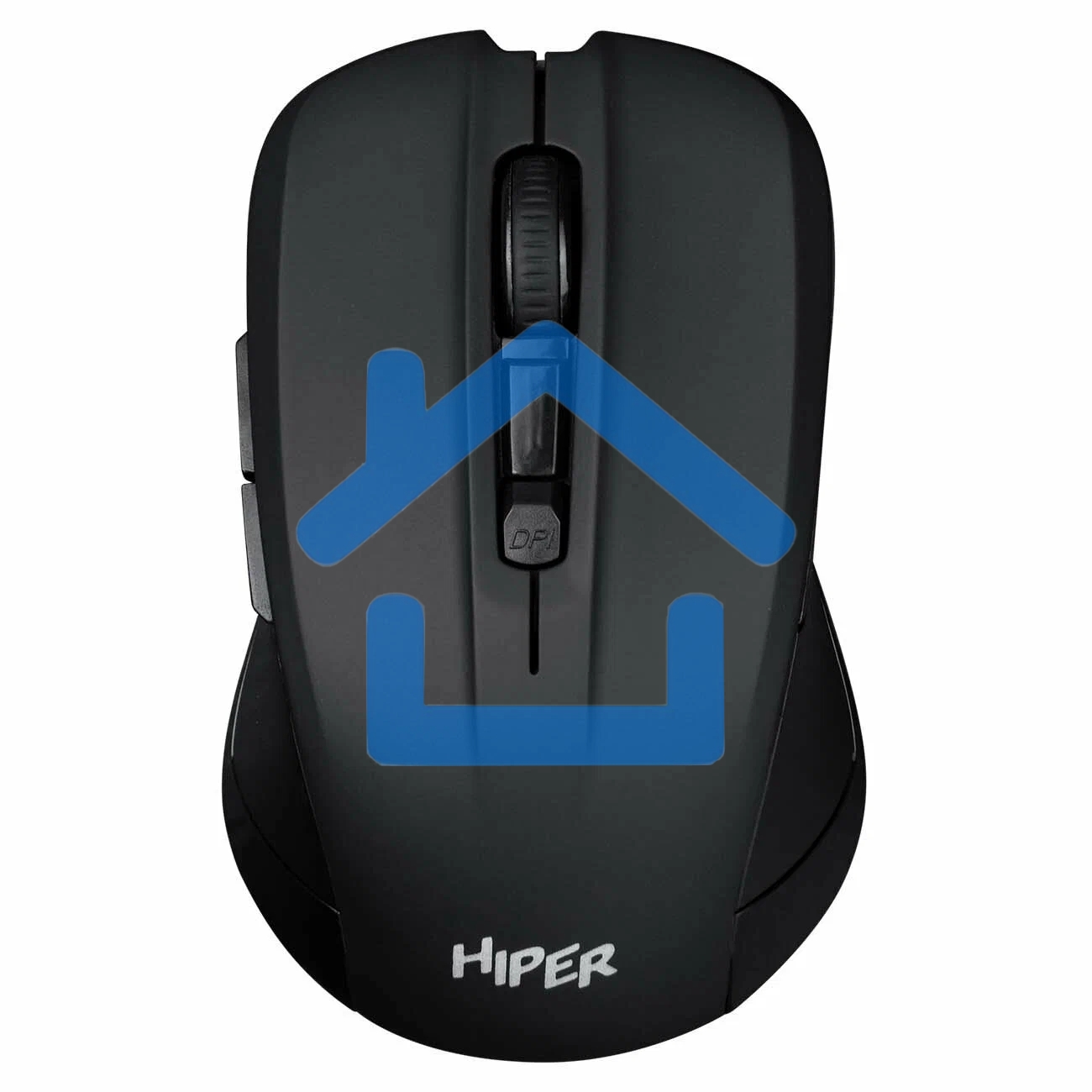 Мышь беспроводная HIPER HOMW-101-BT черный, 1600 dpi, радиоканал, USB, кнопки - 4