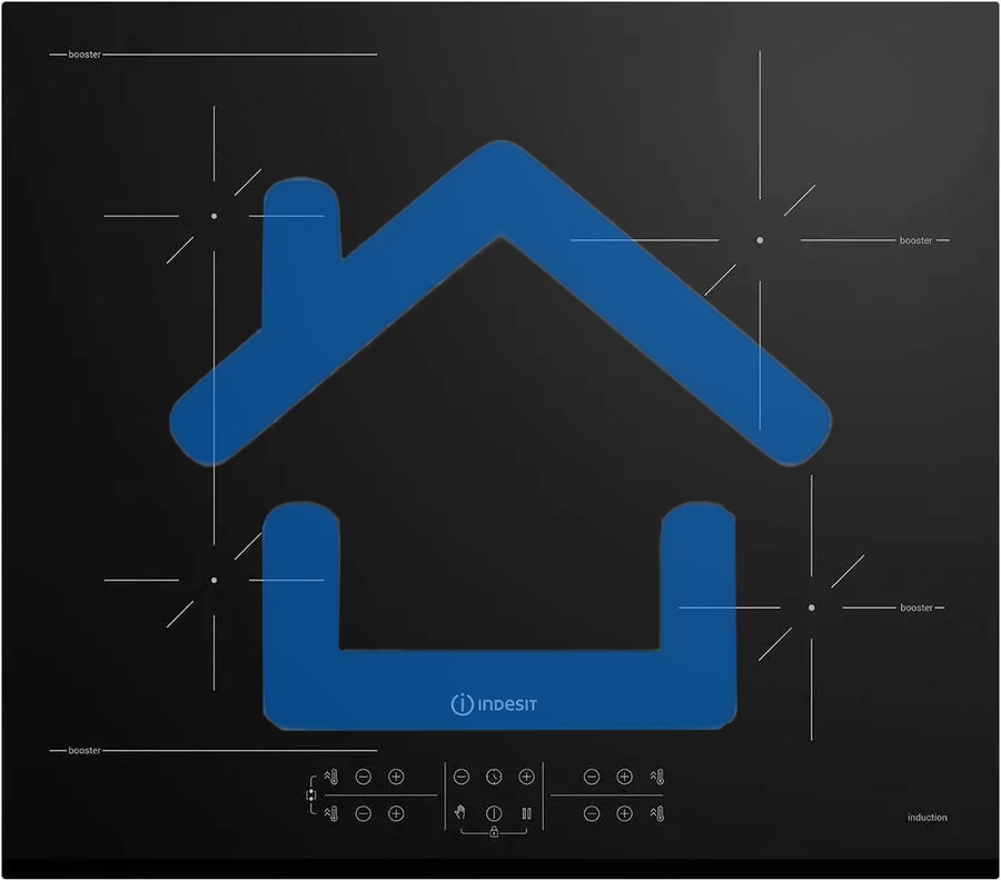 Индукционная варочная поверхность Indesit IB 41B60 BF, независимая, черный