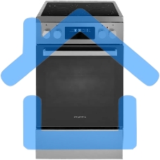 Плита электрическая Maunfeld MEC511CS09TD серебристый, конфорок 4 шт, духовка 59 л, 50 см x 85 см x 60 см