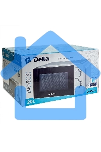 Микроволновая печь DELTA DL-87L20 белый, 20 л, 700 Вт, переключатели - поворотный механизм