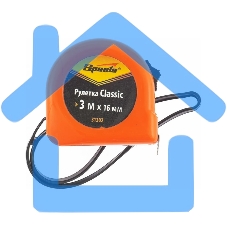 Рулетка Classic, 3 м х 16 мм, пластиковый корпус Sparta