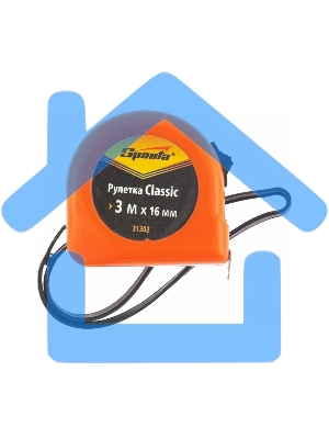 Рулетка Classic, 3 м х 16 мм, пластиковый корпус Sparta