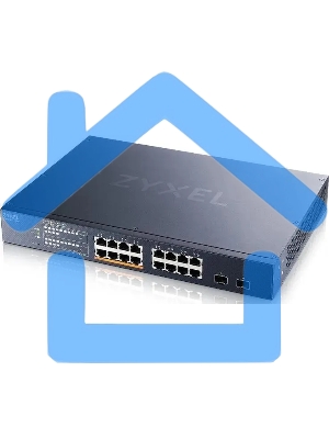 Коммутатор Zyxel NebulaFlex XMG1915-18EP-EU0101F 16x2.5Gbит/с 2SFP+ 8PoE++ 180W управляемый