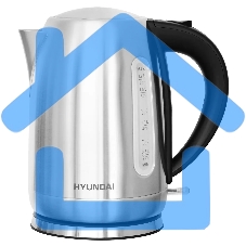 Чайник электрический Hyundai HYK-S2014 1.7л. 2000Вт серебристый/черный (корпус: нержавеющая сталь)