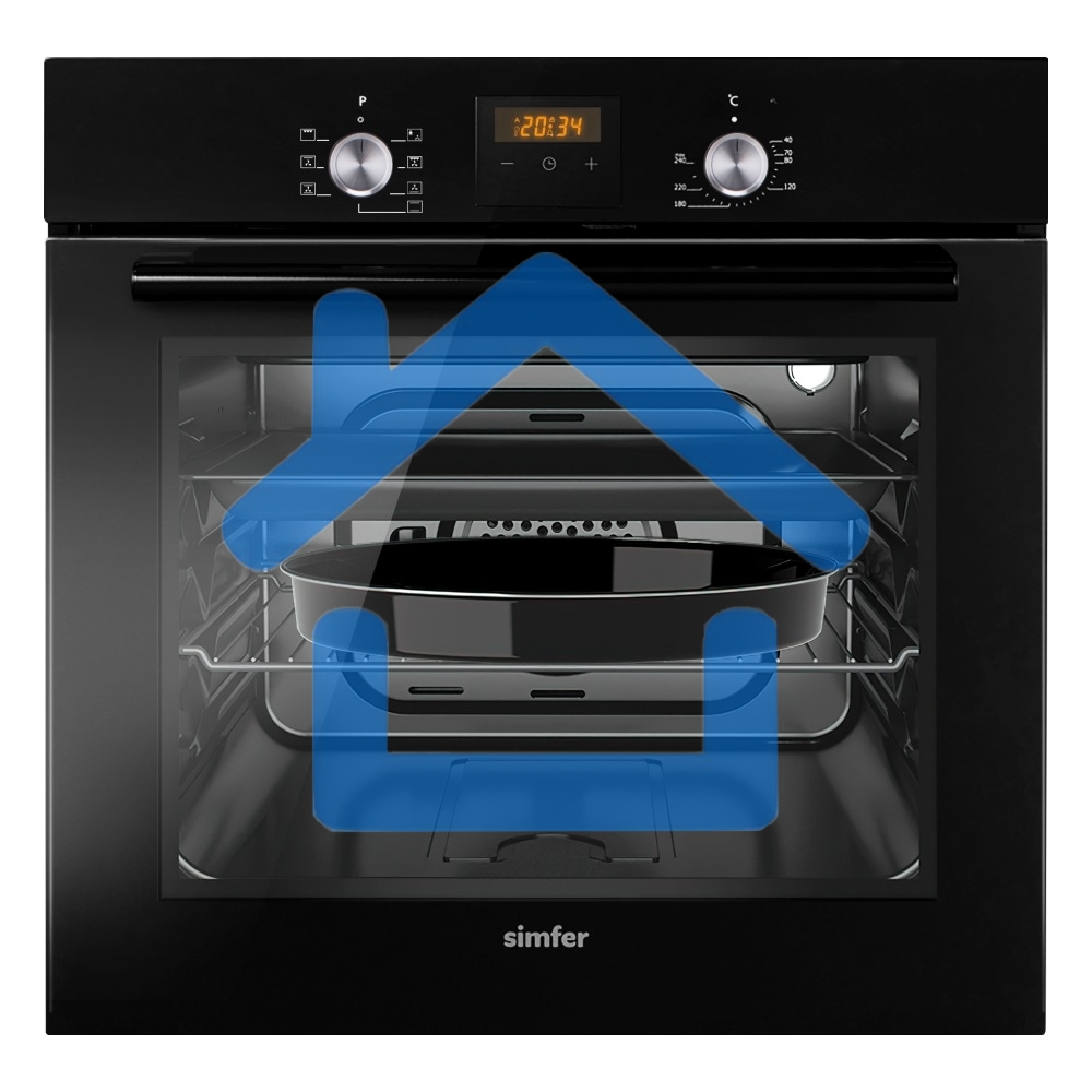 Электрический духовой шкаф Simfer B6EB56024 черный