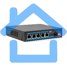 Коммутатор бесперебойный SKAT PoE-5E-1S UPS POE 120Вт порты: 5-Ethernet 1-Uplink