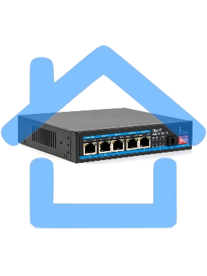 Коммутатор бесперебойный SKAT PoE-5E-1S UPS POE 120Вт порты: 5-Ethernet 1-Uplink