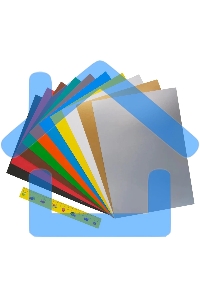 Картон цветной Silwerhof 10л. 10цв. A4 Монстрики 230г/м2 1диз. обл., мелованный, картон папка