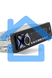 Автомагнитола Digma MCP-227B 1DIN 2x45Вт v5.0 USB 2.0 AUX 2 ПДУ