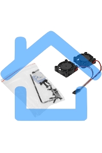 Корпус Qumo Aluminum case with double black fans, Raspberry Pi 4, silver(RS009)