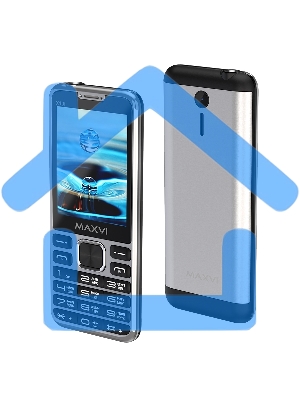 Мобильный телефон Maxvi X10i серебристый металлик