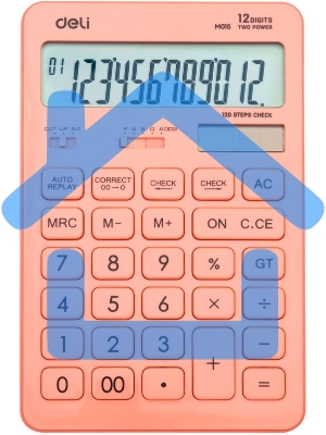 Калькулятор настольный Deli Touch EM01541 красный 12-разр.