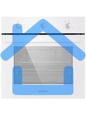 Шкаф духовой газоэлектрический Maunfeld EOGC604W Slim
