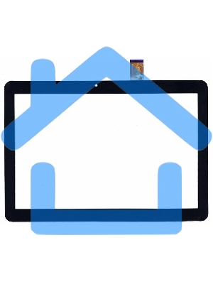 Сенсорное стекло (тачскрин) TurboPad 1016 4G, черное
