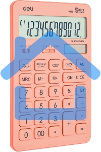 Калькулятор настольный Deli Touch EM01541 красный 12-разр.