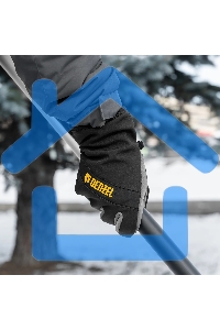 Перчатки универсальные Denzel 68091 двойные, работа с сенсорным экраном, размер 10