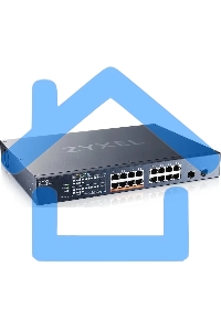 Коммутатор Zyxel NebulaFlex XMG1915-18EP-EU0101F 16x2.5Gbит/с 2SFP+ 8PoE++ 180W управляемый