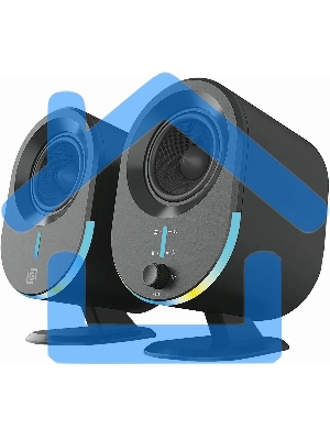 Акустическая система Оклик OK-303A 2.0 черный 20Вт BT