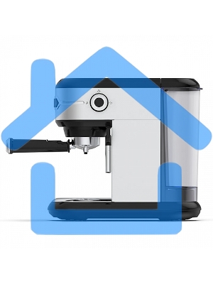 Кофеварка рожковая BQ CM3001 сталь-черный, исп. кофе - молотый, 1 л, 1450 Вт, 15 бар